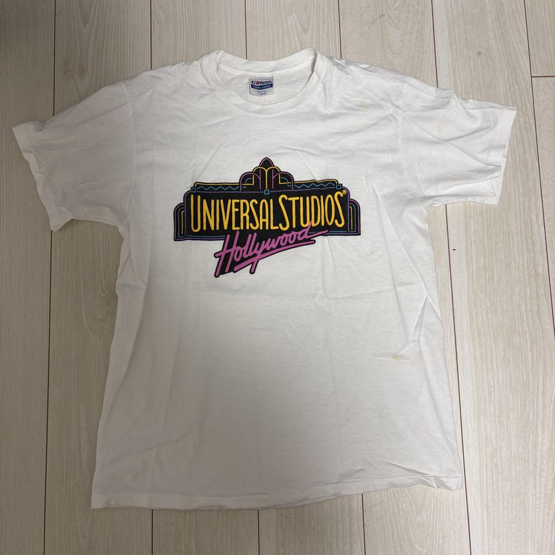 90s USA製 Hanes プリント Tシャツ シングル　ユニバーサルスタジオ