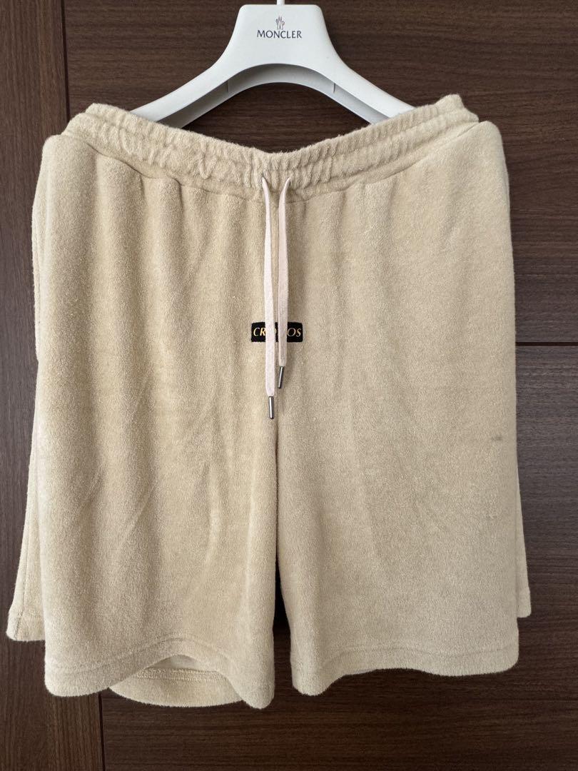 CRONOS EMBROIDERY BOXLOGO SHORTS【ベージュ】XL