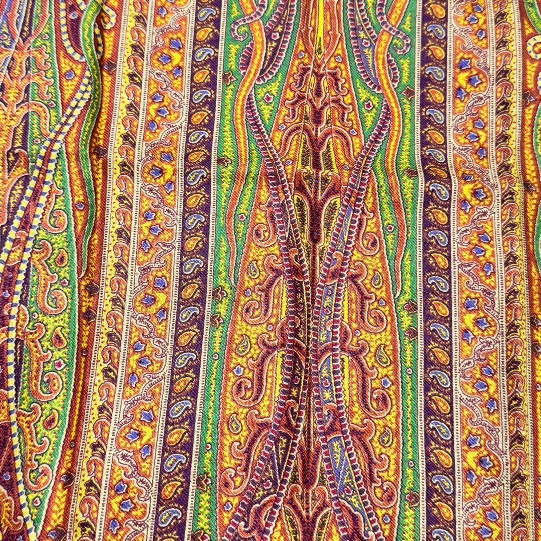 極美品✨ETRO エトロ ペイズリー ストール シルク ウール 極美品✨ETRO エトロ ペイズリー ストール シルク ウール