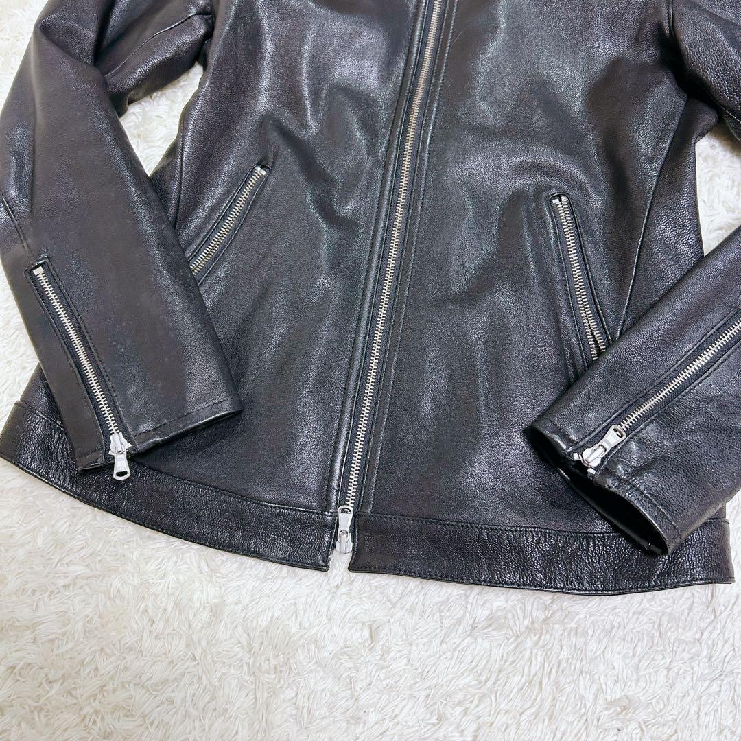 美品✨ FREAK'S STORE シングルライダース やぎ革 L ブラック
