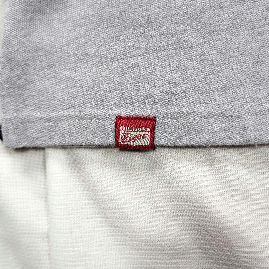 Onitsuka Tiger】希少00sロゴ刺繍ポロワンピース グレー 鹿の子