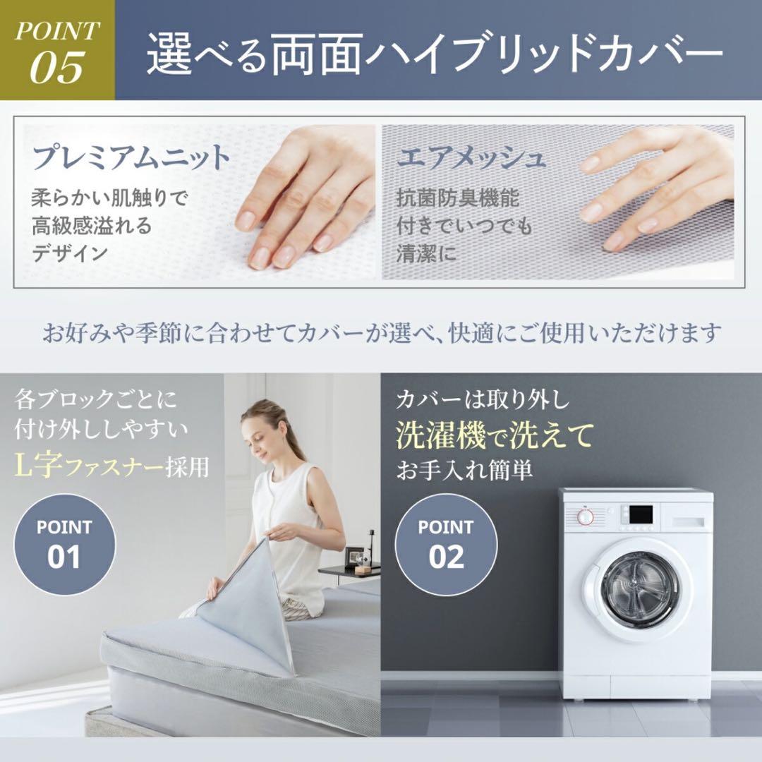 GOKUMIN 三つ折り　シングル　プレミアムグランマットレス　極厚10cm ②