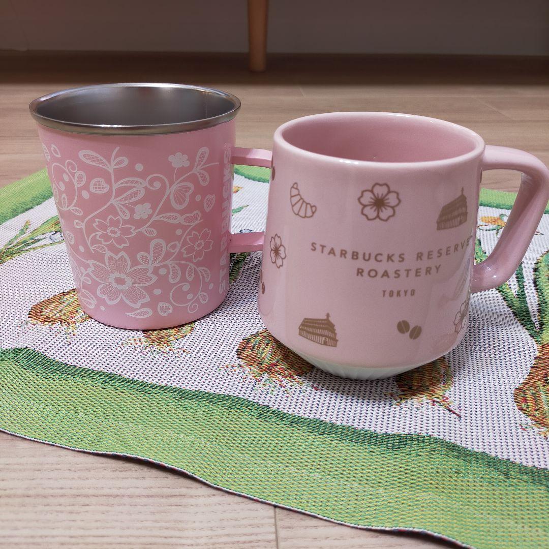 スタバ2021 2022桜サクラSAKURA陶器＆ステンレスマグ新品
