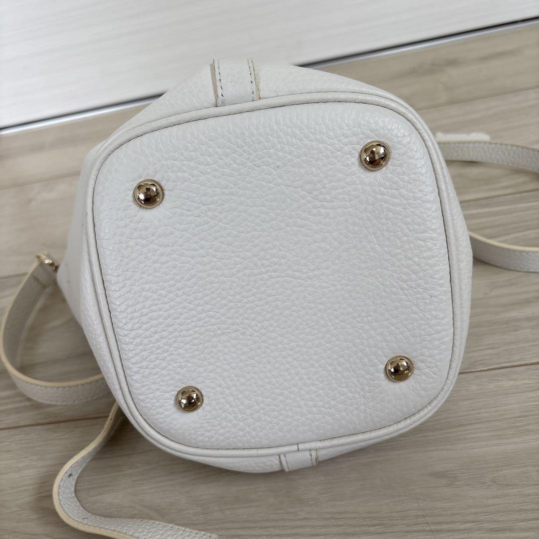 ROSE BUD ローズバッド ホワイト レザー 2WAYショルダーバッグ