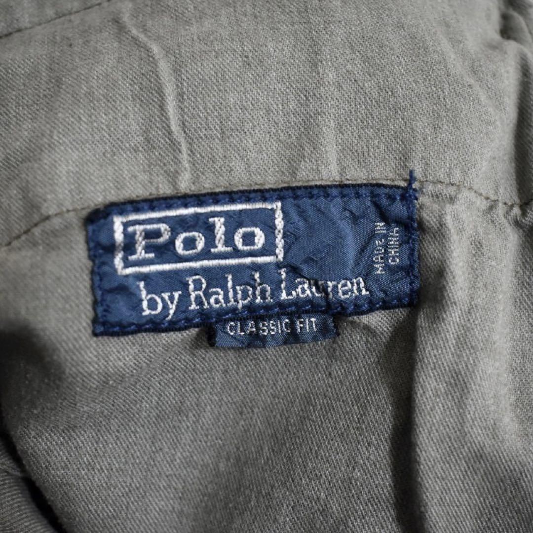 90s POLORALPHLAURENハーフカーゴパンツW34パラシュート XL