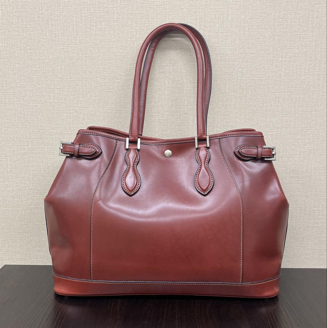 WILD SWANSボルドー　限定品トート　ワイルドスワンズ　極美品　サドルプル