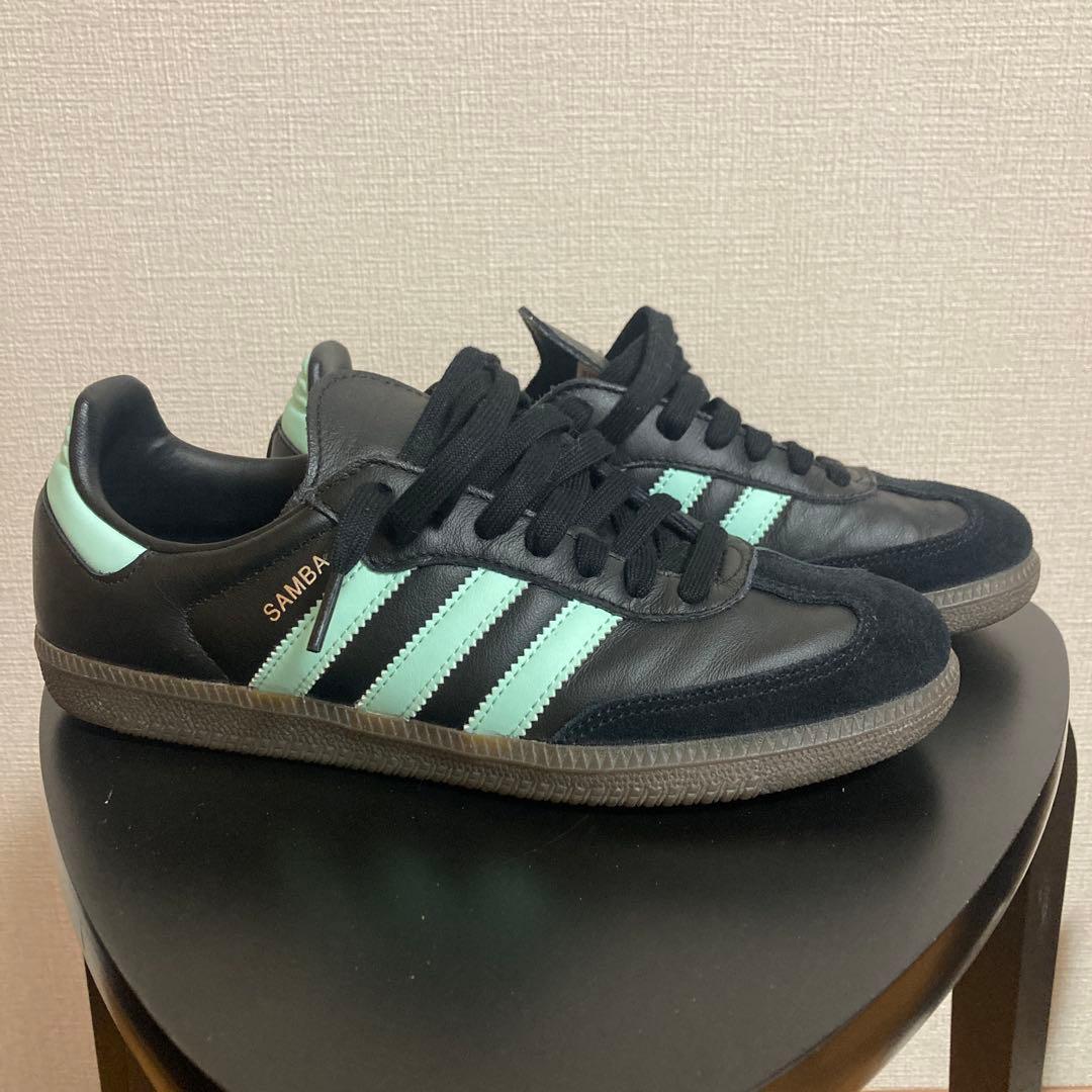 adidas Samba ブラック ミント25cm adidas
