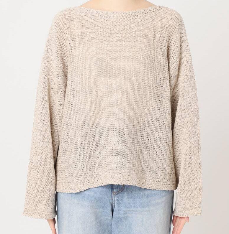 新品タグ付 plage linen mix loose プルオーバー