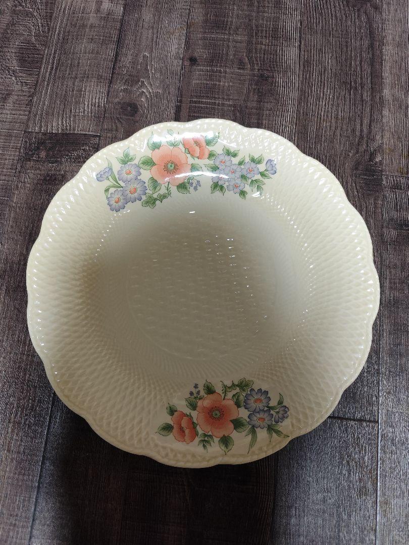 贈呈品花柄大皿3枚セット未使用品