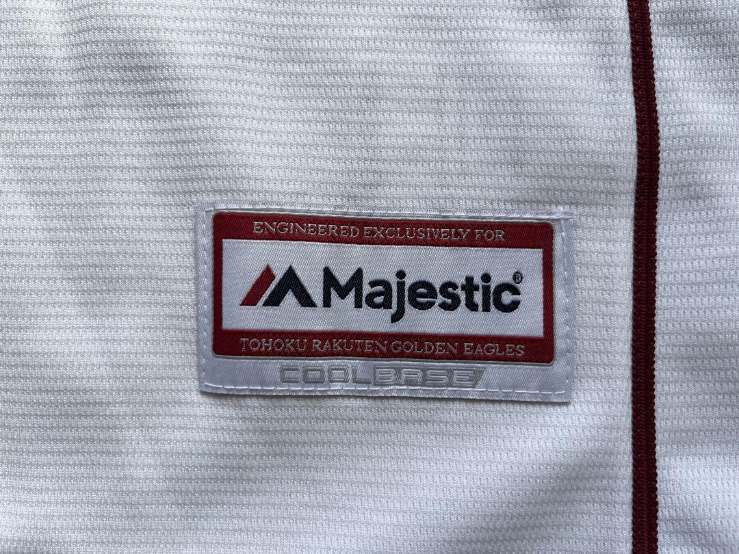 楽天イーグルス Majestic 刺繍 ホームレプリカユニフォーム 銀次
