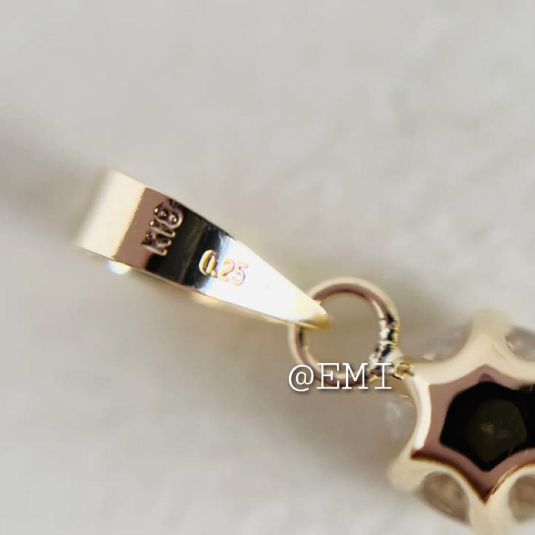 【SALE☆特価☆】K18 天然ダイヤモンド　0.25ctペンダントトップ