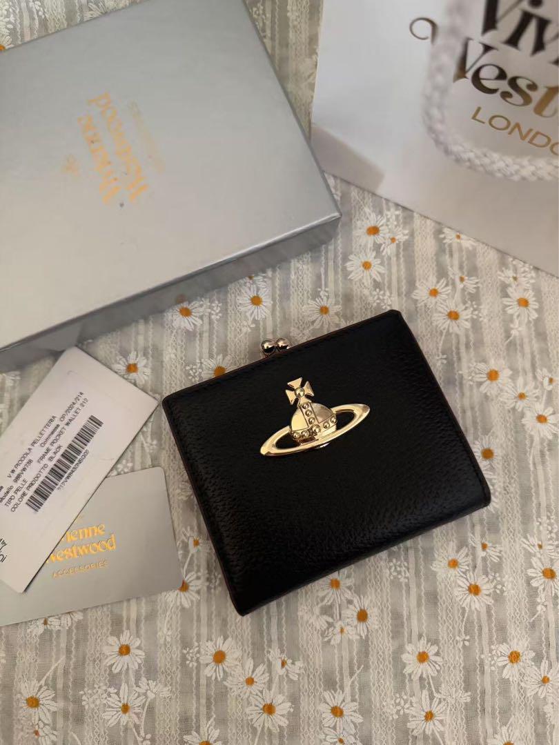 大人気！Vivienne Westwood ブラック 二つ折り財布
