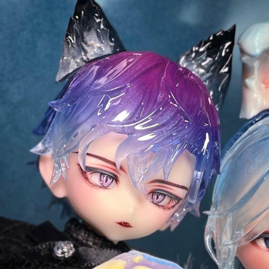 【カスタム　ドール　ヘッド　『zack event』※試作ウィッグ付】