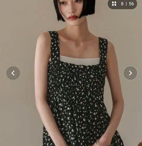 LOWRYS FARM シャーリングワンピース