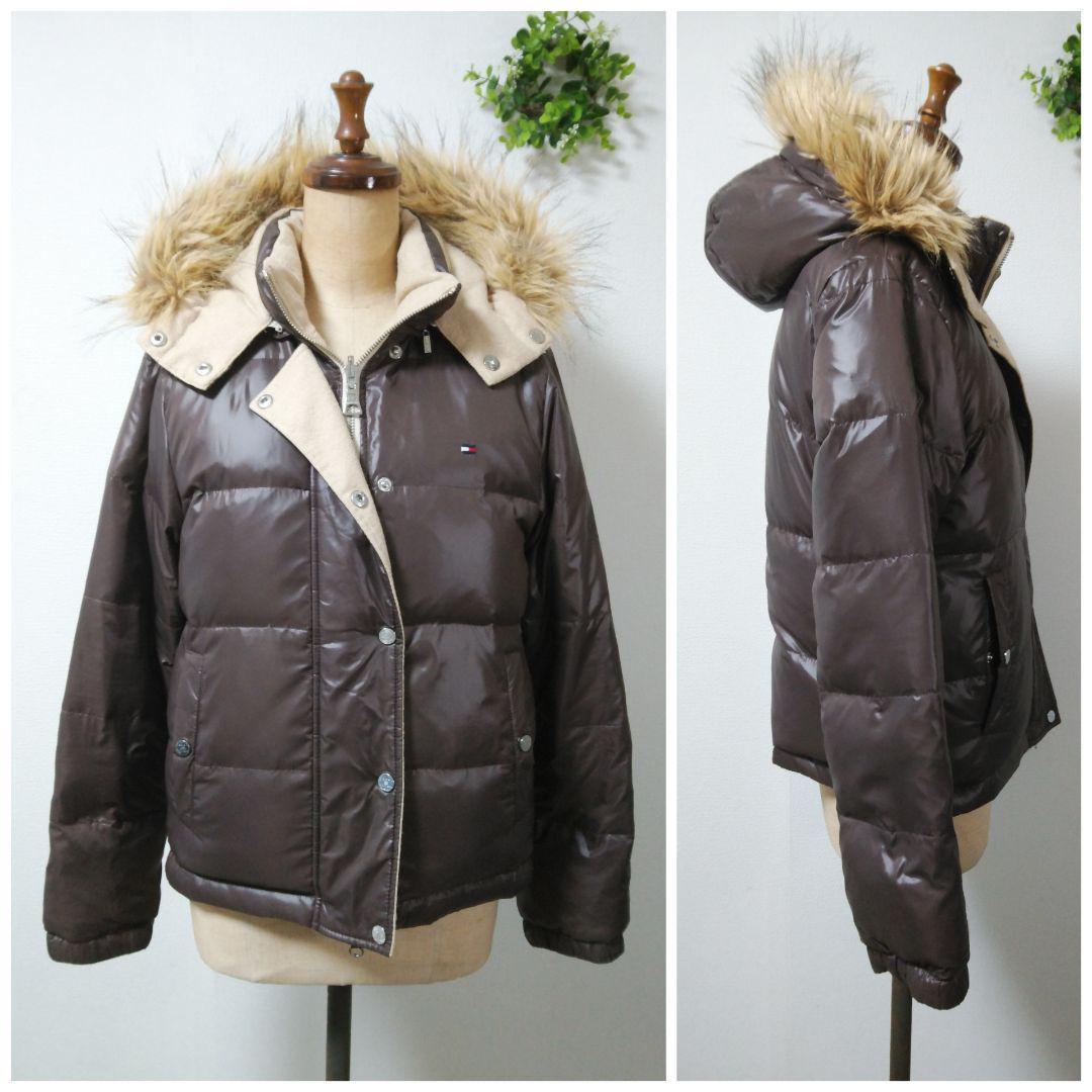 好評日本製 TOMMY HILFIGER リバーシブル ダウン ジャッケット ファー取外し可 tUZyN-m11354031511 HOT100%新品