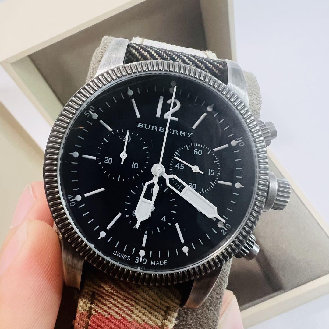 【美品】BURBERRY バーバリー 腕時計 BU7815 ブラック ラウンド