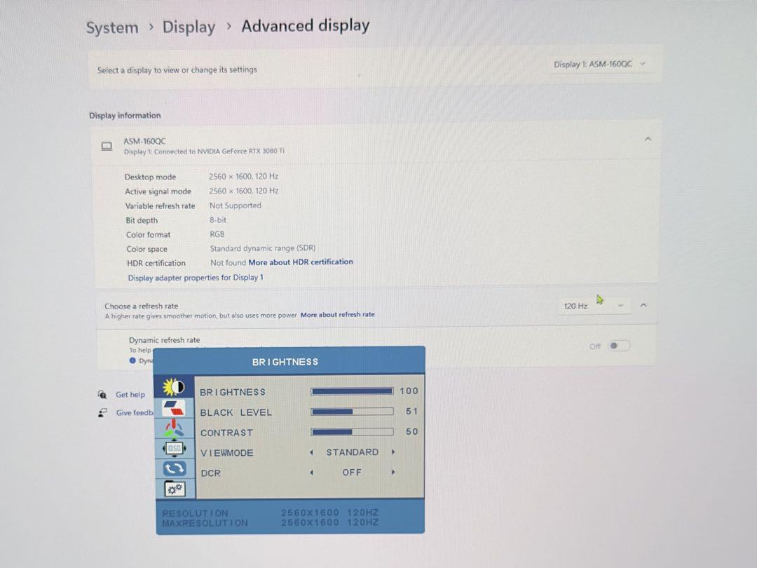 16インチ 2k 1440p 120hz