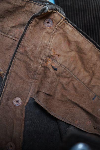パンツ 1940's brown corduroy work trousers