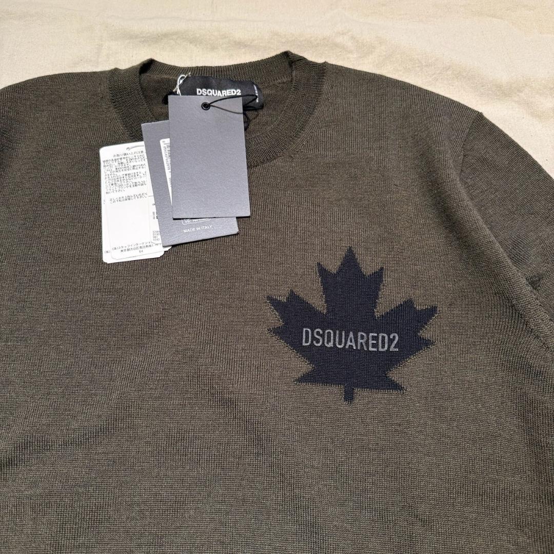 新品正規品 DSQUARED2 ディースクエアード D2 Leaf ニット L