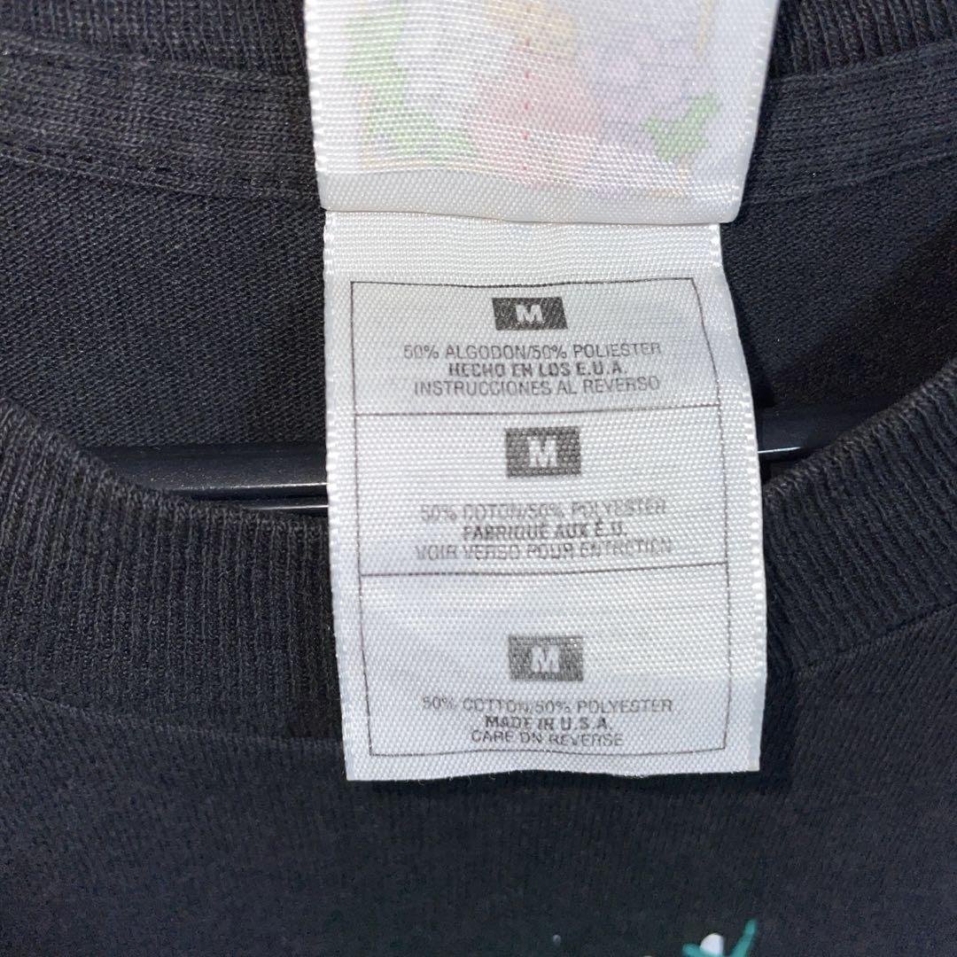 USA製 90's FRUIT OF THE LOOM 黒半袖Tシャツ　Mサイズ