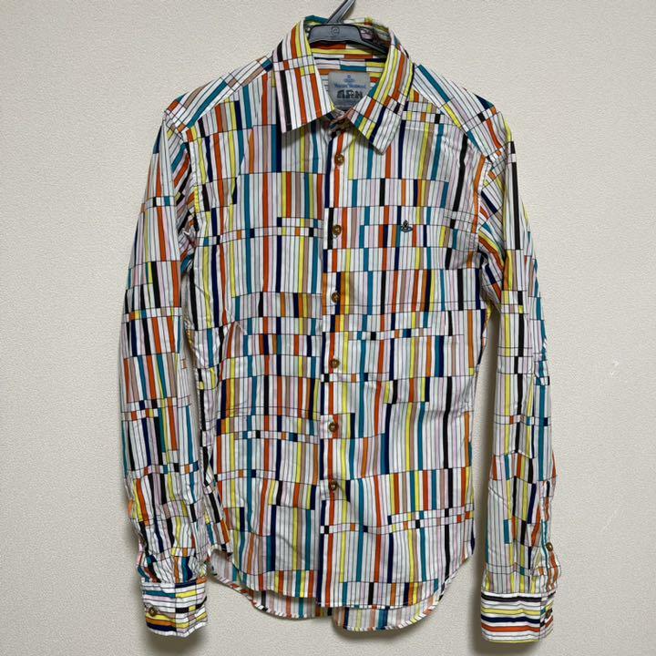 ヴィンテージvivienne Westwood チェックシャツ ヴィヴィアンウエストウッド 柄チェックシャツ