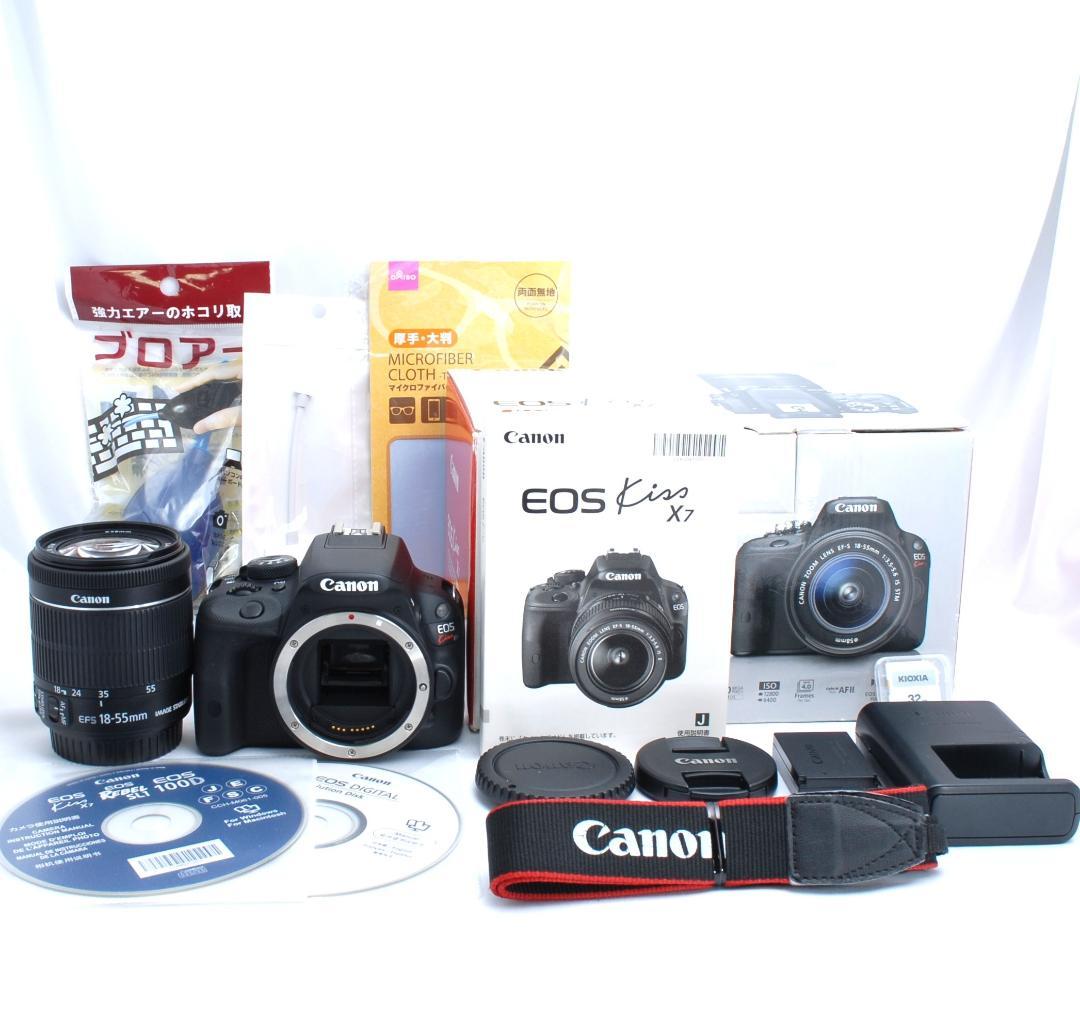 期間限定お買い得商品 |  通販 ☆ショット数僅か☆元箱・説明書付☆Canon Kiss X7☆スマホ転送OK☆ デジタルカメラ