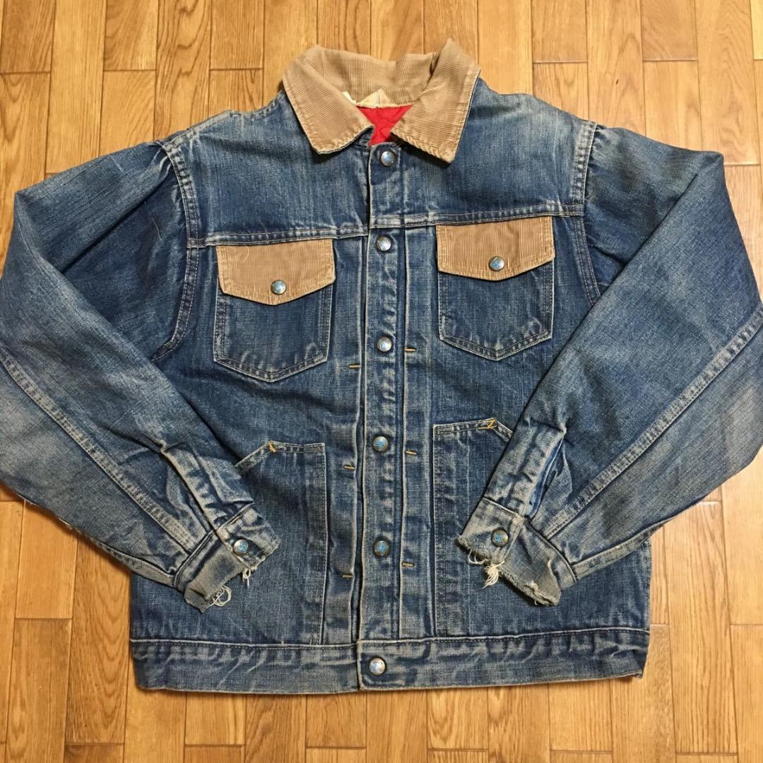 60s USA製 RUGGED 三角タグ デニムジャケット 中綿
