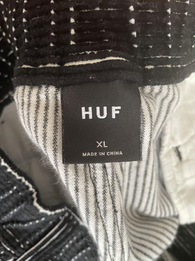 HUF コーデュロイ カジュアルパンツ 黒