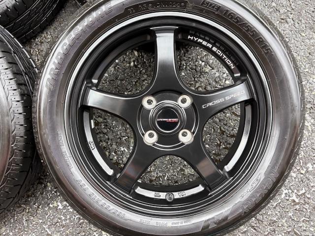 軽自動車に！バリ山 美品 クロススピード ハイパーエディションCR5　15インチ