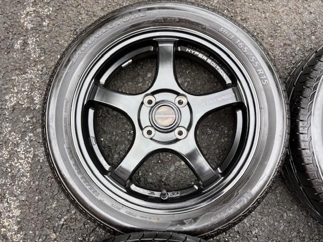 軽自動車に！バリ山 美品 クロススピード ハイパーエディションCR5　15インチ