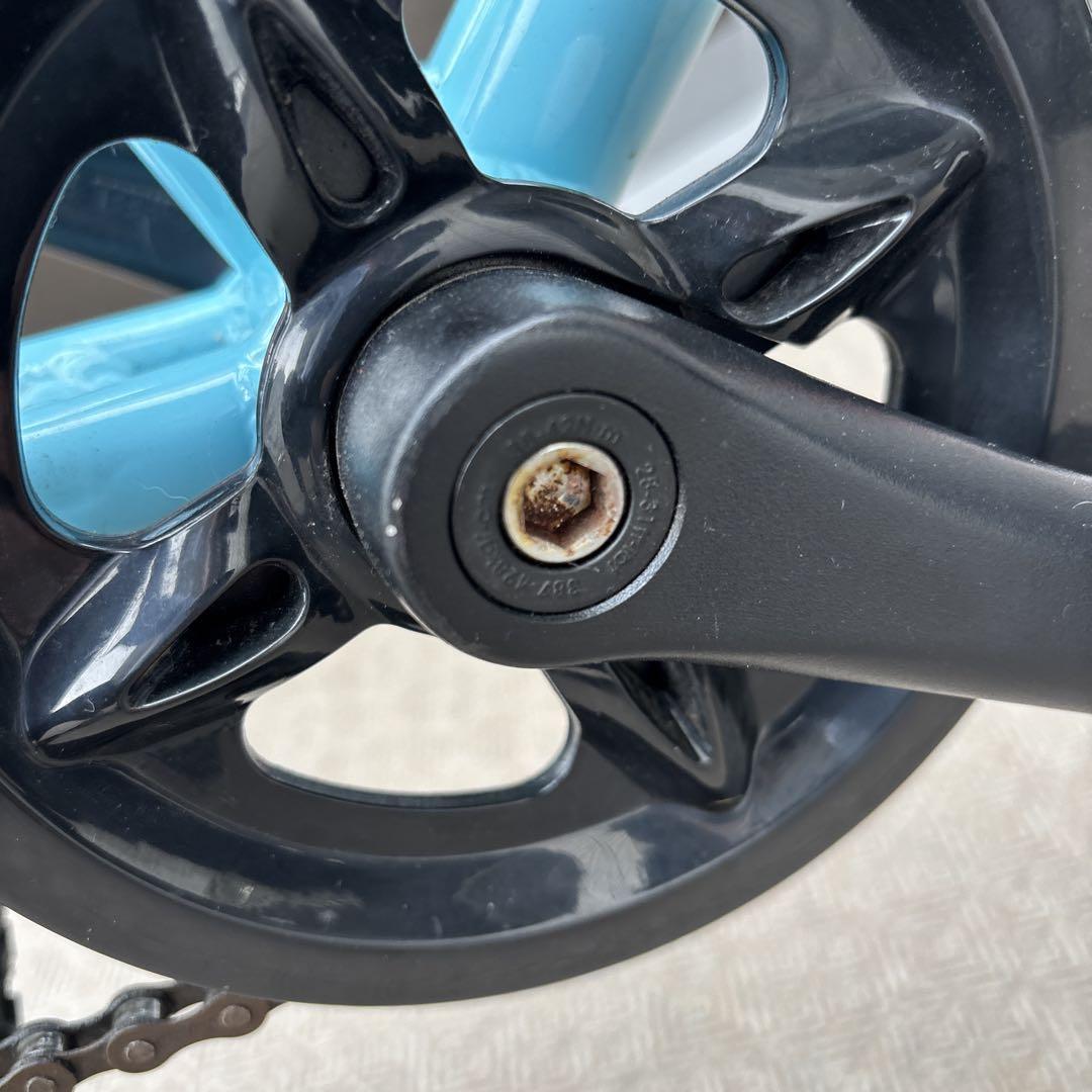 ヨツバサイクル20インチ　水色とオレンジ　自転車本体
