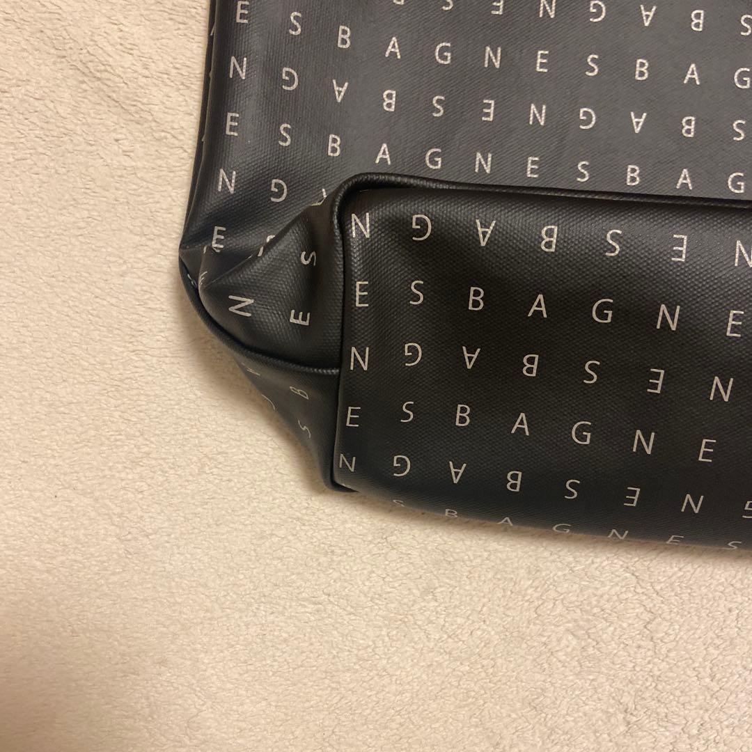 agnes b. アニエスベー トートバッグ ロゴプリント黒 agnes b. アニエスベー トートバッグ ロゴプリント黒