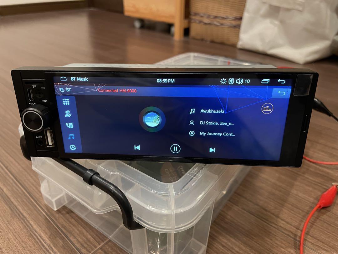 バックカメラ付き1DIN 6.86インチ ディスプレイオーディオ iPhone