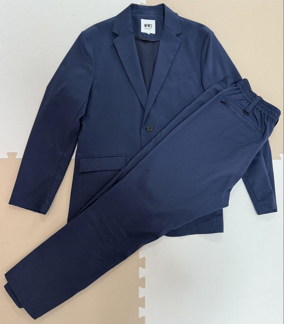 【美品】WWS ワークウェアスーツ 417別注 for ANA セットアップL