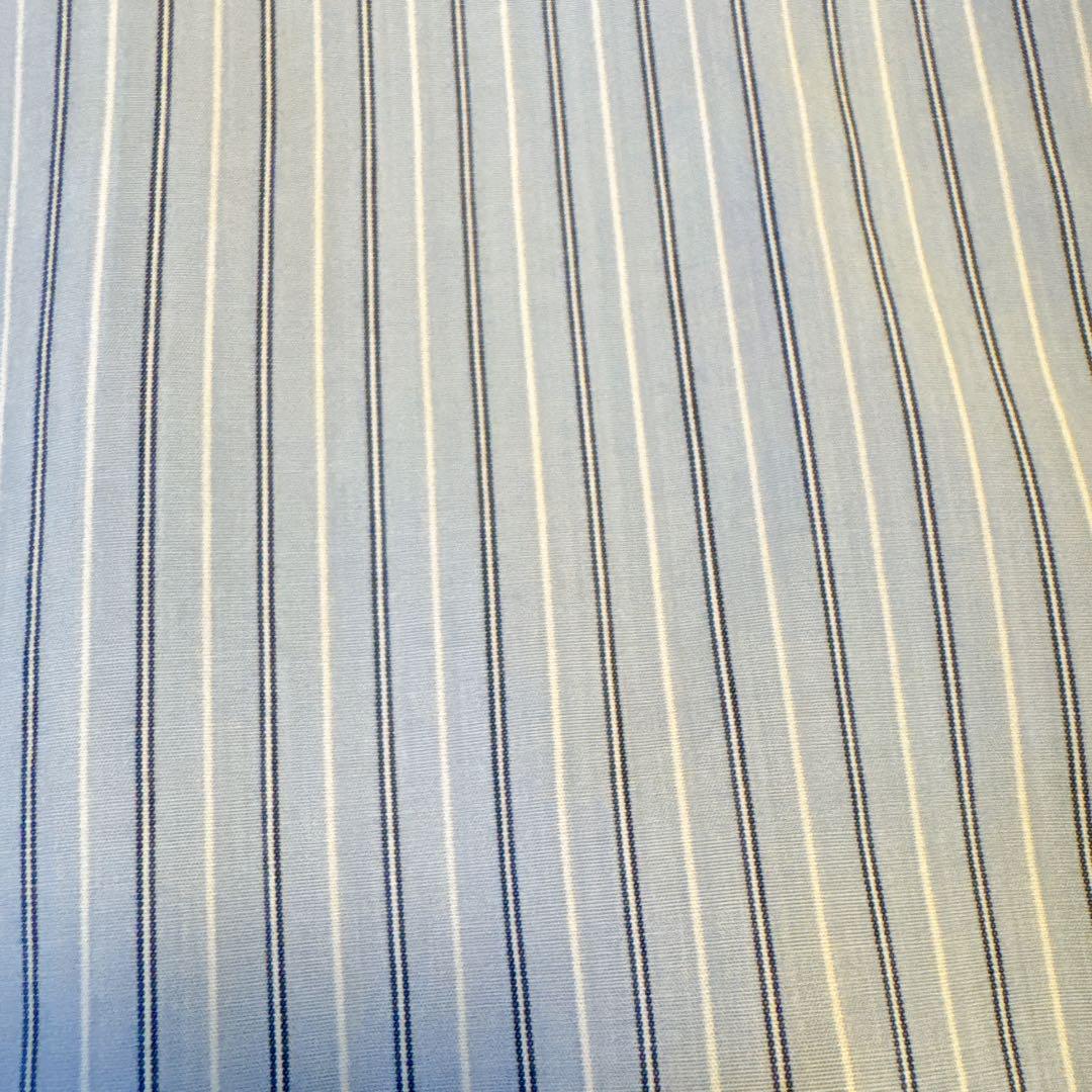 mizuiro ind（ミズイロインド） stripe mao collar cocoon shirt