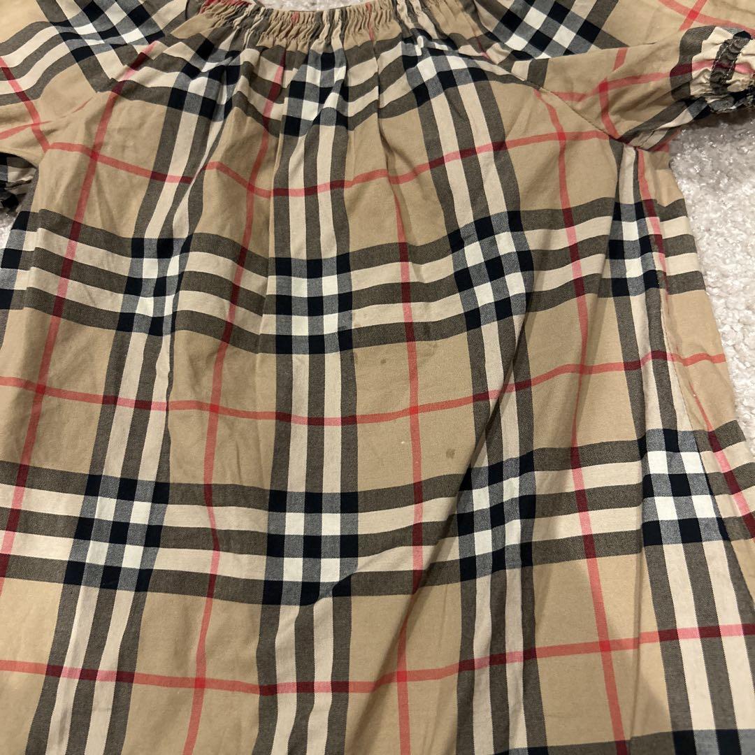 BURBERRY チェック柄 ワンピース パンツ付き92cm BURBERRY LONDON バーバリーロンドン 襟付きチェック柄