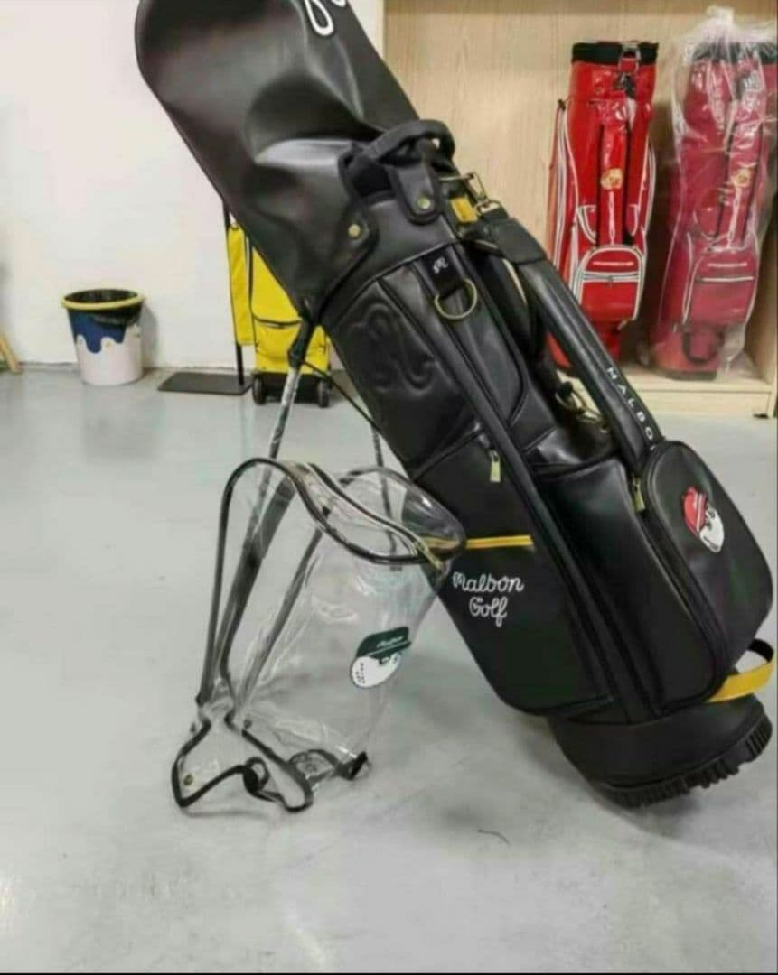 Malbon golf マルボン ゴルフ キャディバッグ ブラック 男女兼用