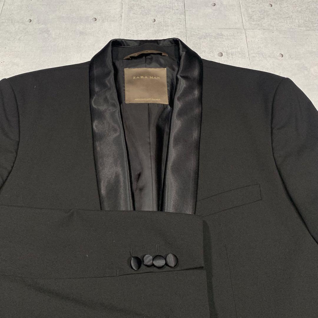 希少サイズ】ZARA タキシードジャケット ブラック EUR52 - メルカリ 希少サイズ】ZARA タキシードジャケット ブラック EUR52 - メルカリ