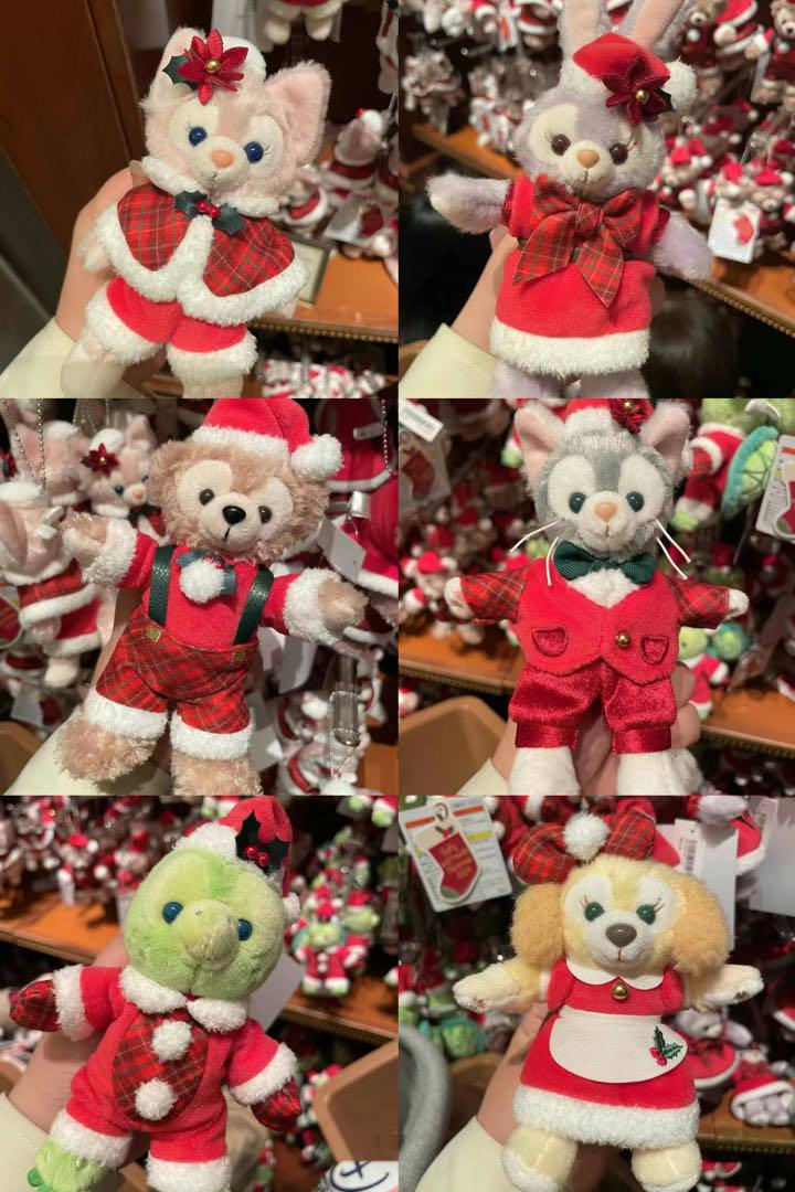 東京ディズニー　ダンシングスノーフレークス  クリスマス  ぬいぐるみバッジ