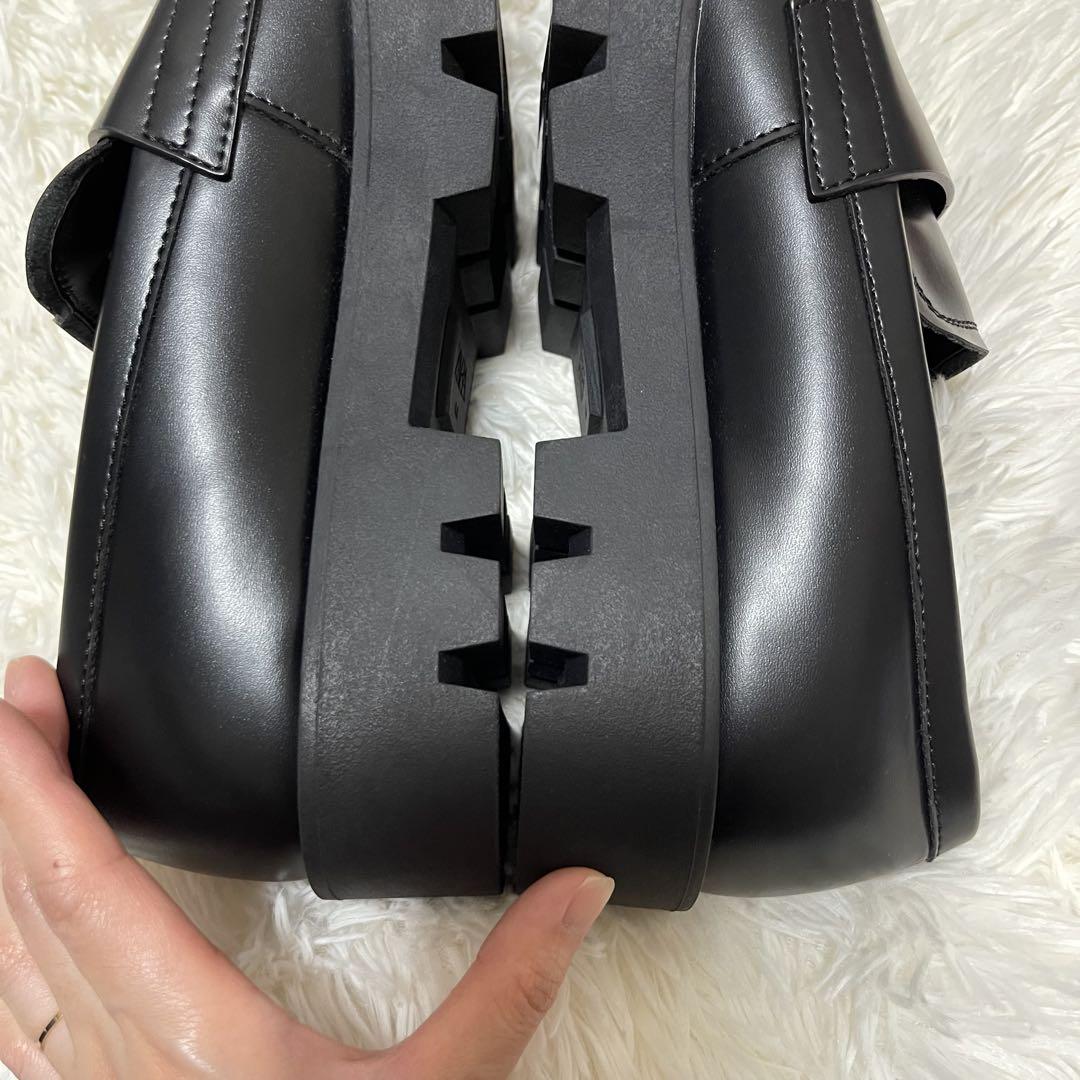 未使用級 ZARA ザラ 厚底 コインローファー チャンキー 29