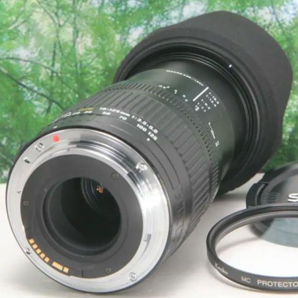 美品☆シグマ Sigma 18-125mm☆キャノン用☆これ１本あればラクラク♪ ❤普段使いこれ1本あればラクラク♪ SIGMA 18-125mm canon用
