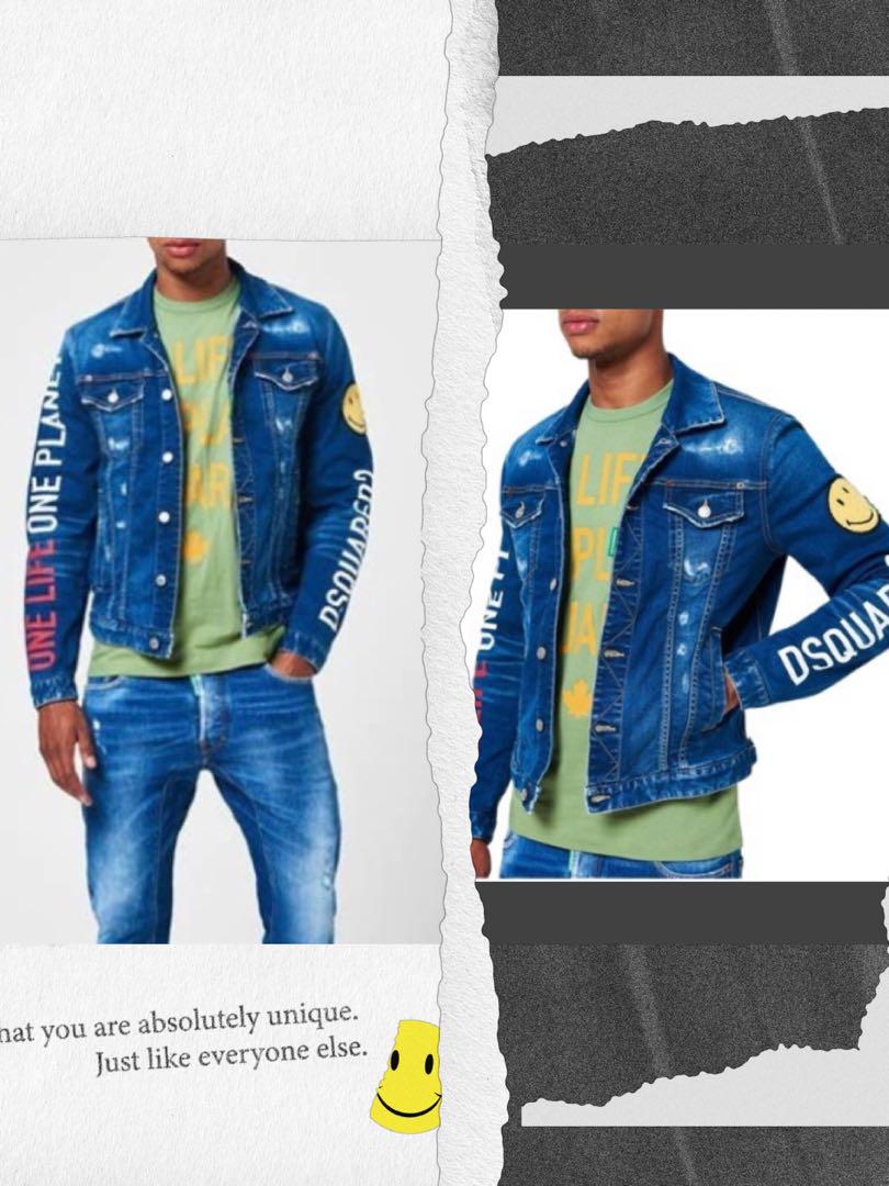 【新品】Dsquared2★SMILEY PARTIALLY JACKET50