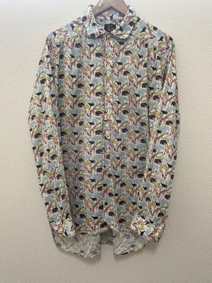 【B】needles ニードルス 総柄シャツ アニマル柄