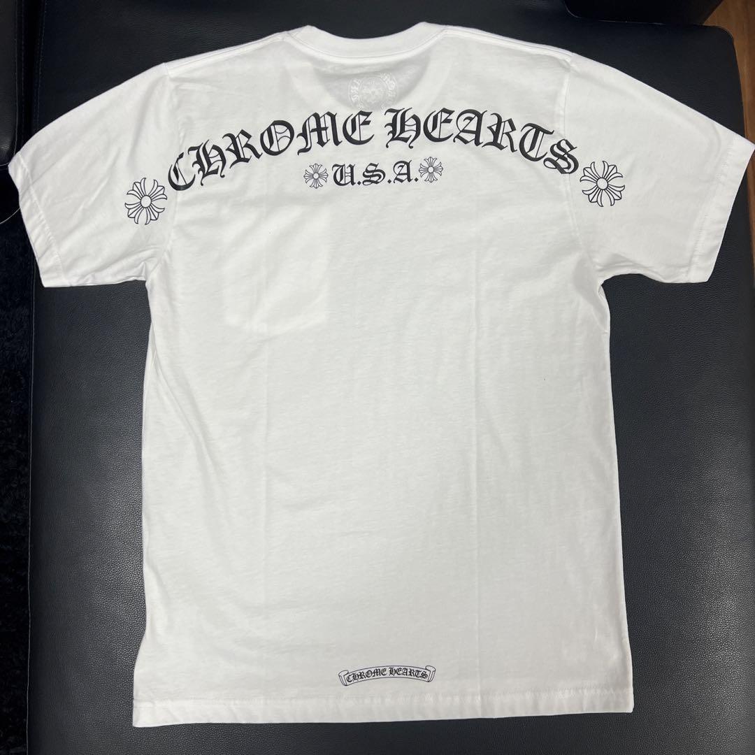 【ヴィンテージ】Rank:B☆クロムハーツ Blank White Tシャツ M クロムハーツ Tシャツ