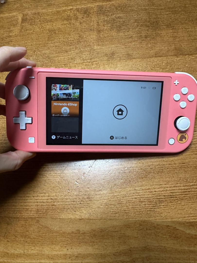 Swicth lite 本体 あつまれ どうぶつの森セット しずえアロハ柄 H…