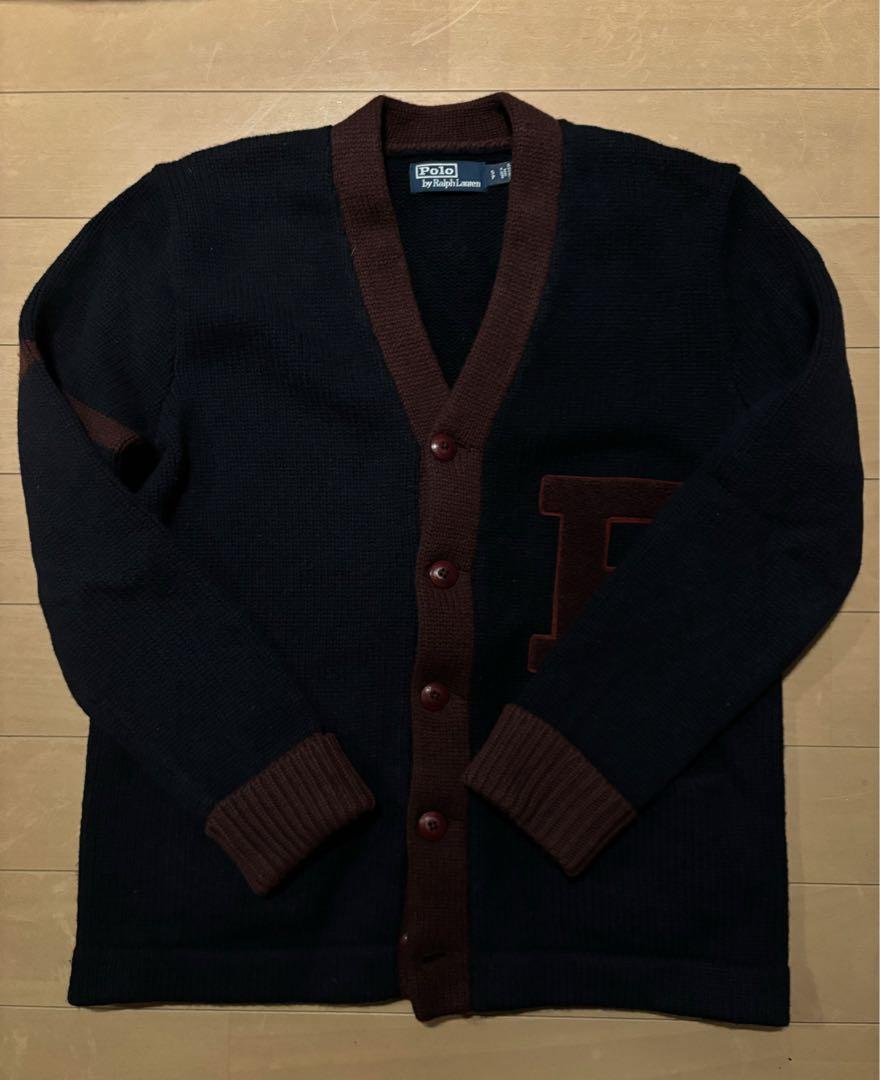 ほぼ未使用】 Ralph Lauren ロゴ入りカーディガン S トップス ほぼ未使用】 Ralph Lauren ロゴ入りカーディガン S トップス