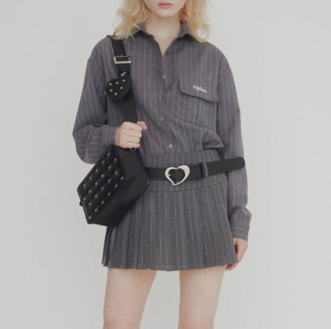 epine over design shirt stripe セットアップ