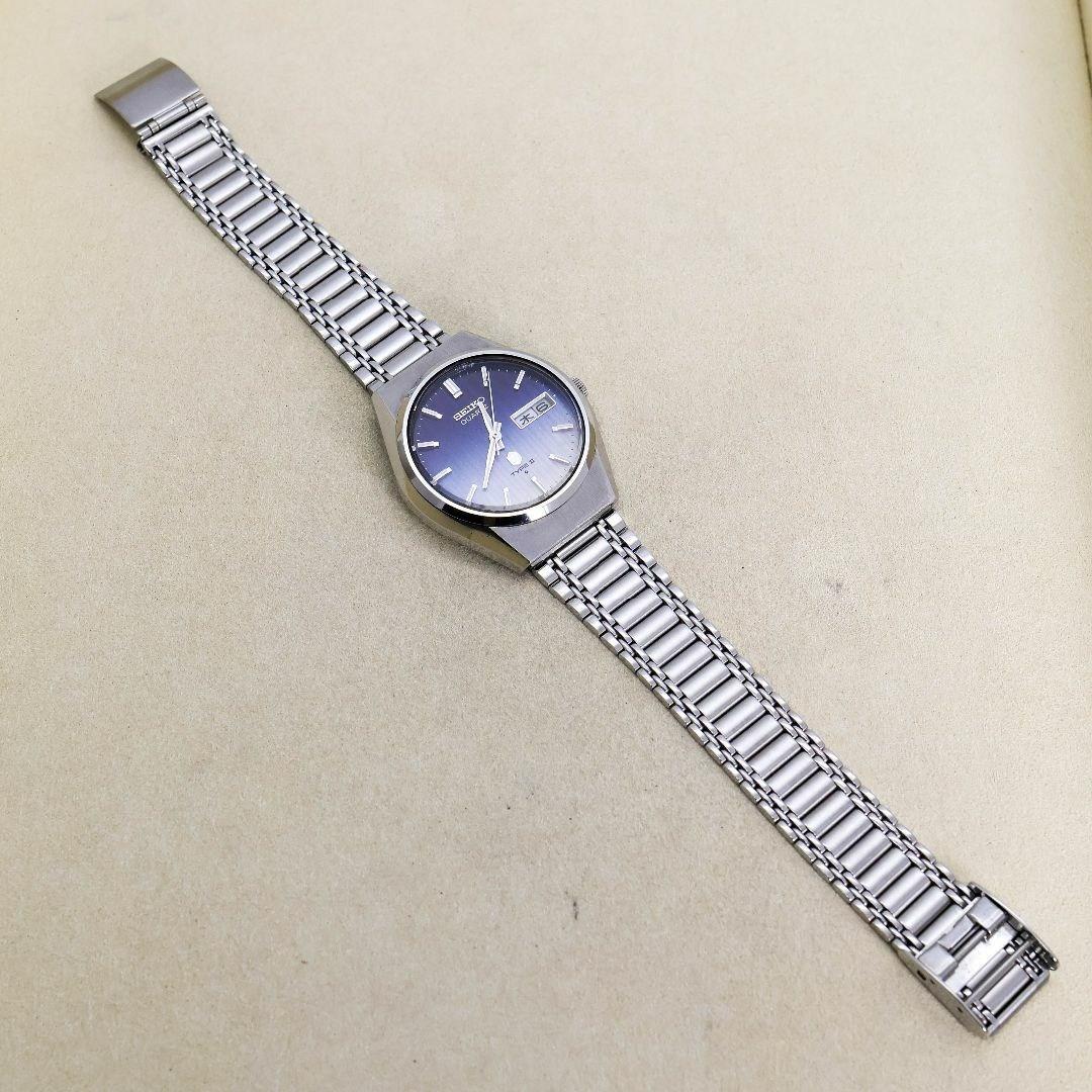 稼働 SEIKO TYPE2 腕時計 デイデイト グラデーション 紺 916