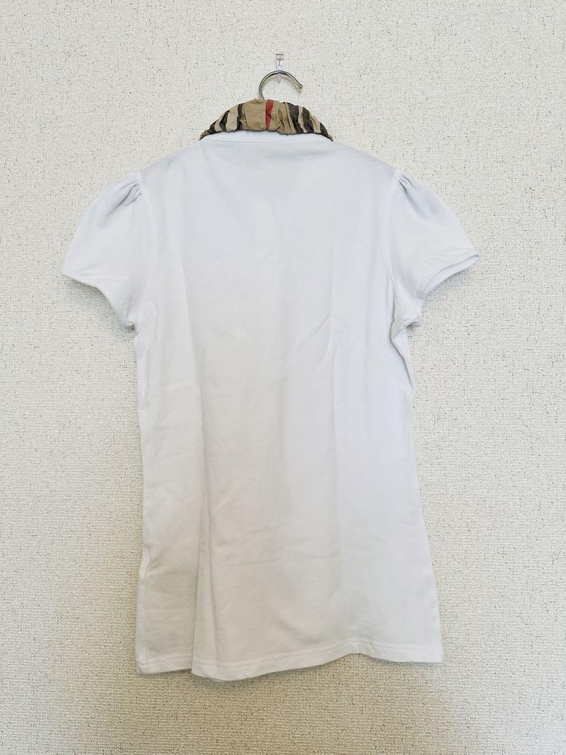 【美品】バーバリー丸襟ポロシャツ