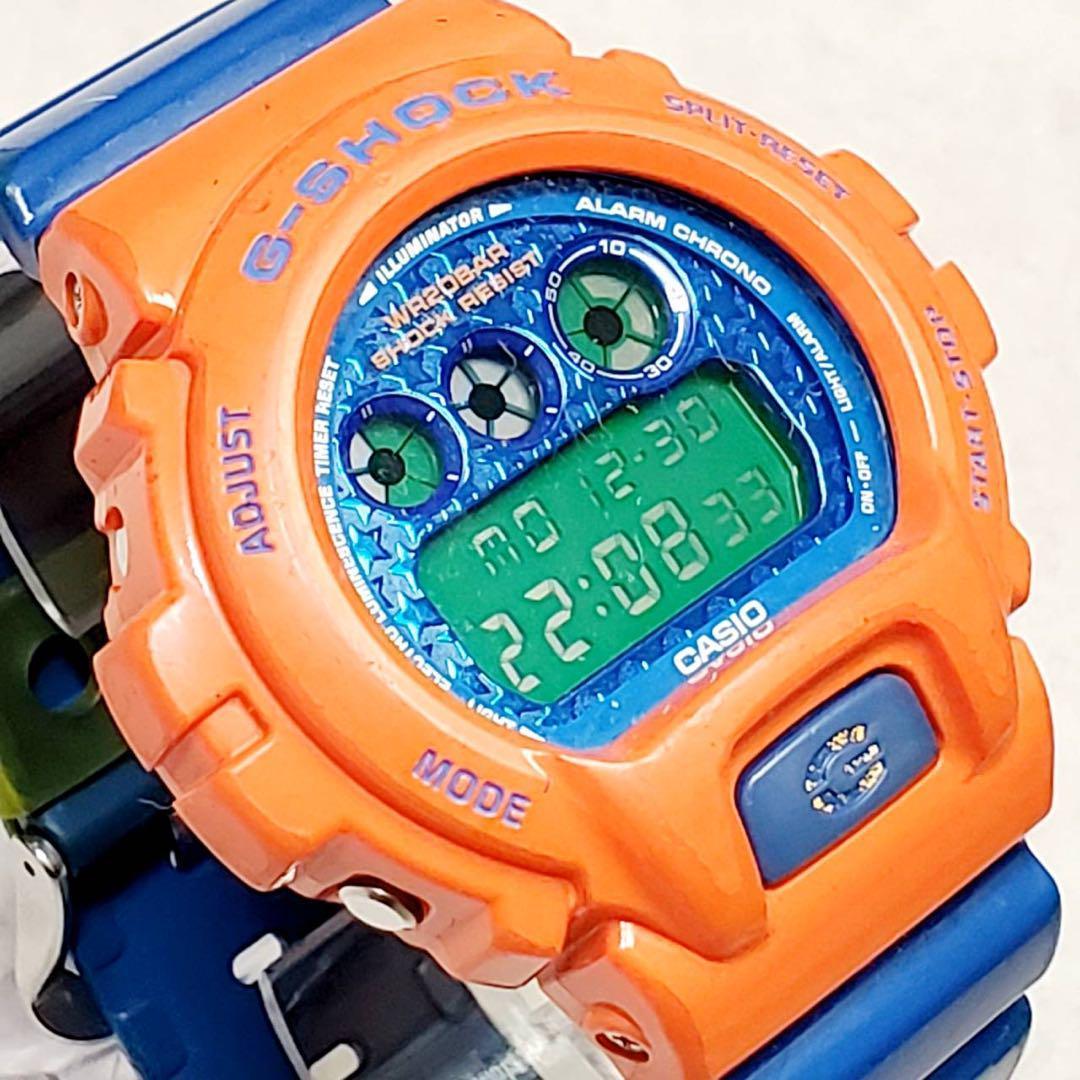 G-SHOCK クレイジーカラーズ DW-6900SC オレンジ ブルー 腕時計